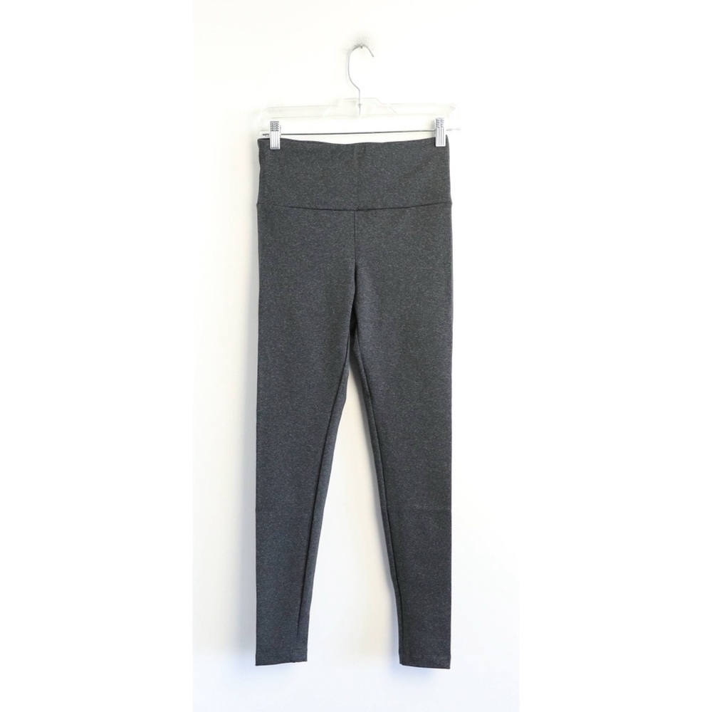 NWT Willow & Clay High Waisted grey leggings dark gym yoga workout athleisure